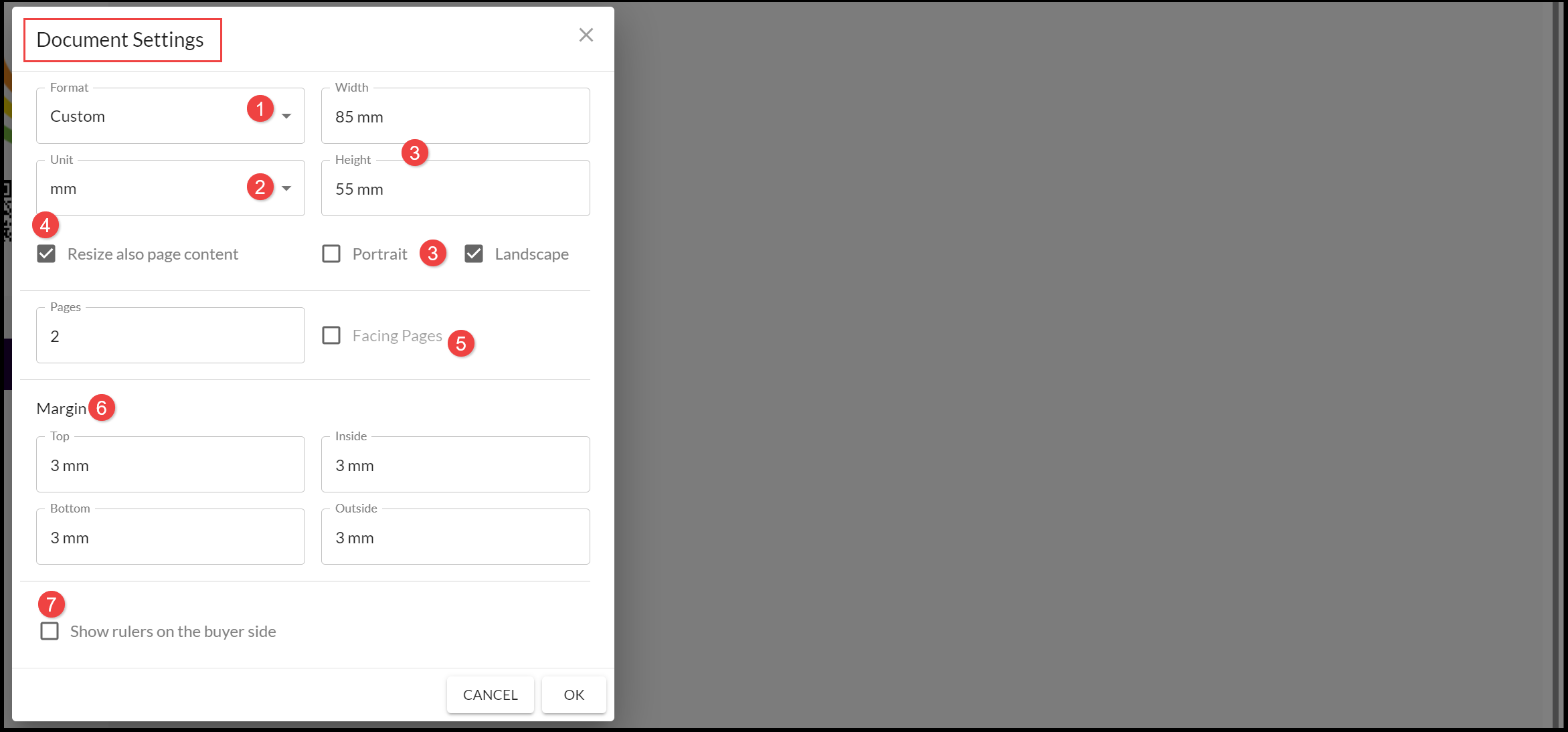 Document Settings and Preview